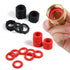 50pcs Garden Hose Washer, Rubber Seals Ring Water Hose Gasket for Hose Washers and Water Faucet Fittings (Black, Red)...