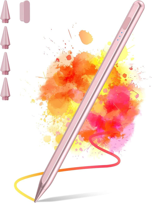 Stylus Pen for iPad 2018-2024, 2X Fast Charge iPad Pencil 2nd Generation Compatible with Apple iPad Pro 11"/12.9"/M4, iPad Mini 5/6, iPad Air (M2/...