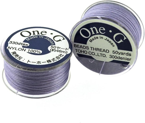 TOHO One-G Beading Thread, 50 Yard Bobbin (Light Lavender)...
