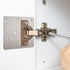 2 Pcs Cabinet Hinge Repair Plates Kits, Kitchen Cupboard Door Hinge Repair Plates, Stainless Steel Hinge Repair Fixing Bracket Plate Kit with Scre...