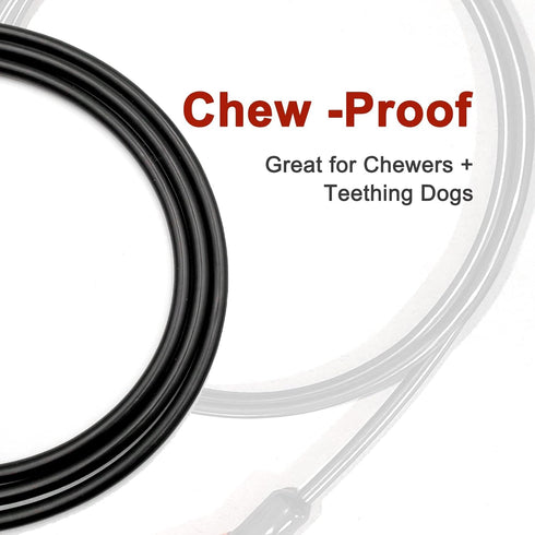 Chew Proof Heavy Duty Leash for Dogs Up to 250 Pound,Metal Cable Lead Made of Coated Wire Rope with Soft Padded Handle?Chew Resistant Dog Leash fo...