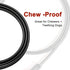 Chew Proof Heavy Duty Leash for Dogs Up to 250 Pound,Metal Cable Lead Made of Coated Wire Rope with Soft Padded Handle?Chew Resistant Dog Leash fo...