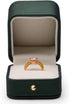 Oirlv Gorgeous Blackish Green Ring Box Premium Leather Ring Bearer Box for Wedding,Proposal Jewelry Gift Case...