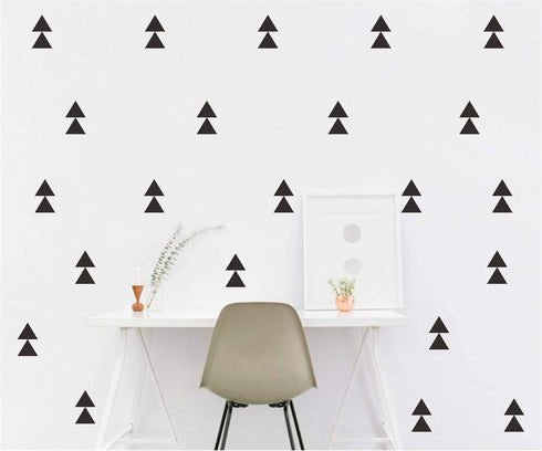 120 Pcs/Set Triangle Wall Pattern Decal Vinyl Stickers for Kids Boy Girl Baby Bedroom Playroom Art Decorations Removable Decor Home House Design Y...