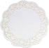 LJY 100 Pieces White Lace Round Paper Doilies Cake Packaging Pads Wedding Tableware Decoration (13.5 Inch)...