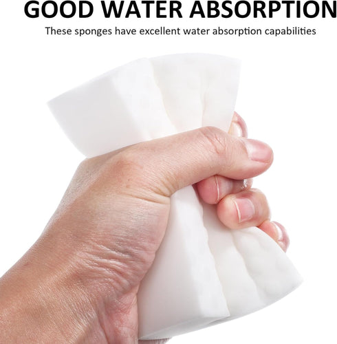 GLEAVI 12 Pcs Melamine Sponges Kitchen Sponges Melamine Foam Cleaning Sponges Dish Scrubber Sponge Cleaning Accessories...