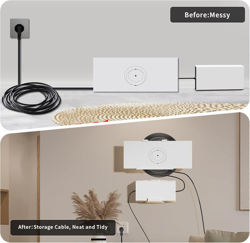 Starlink Gen 3 Mount, Starlink V3 Router Wall Mount with Starlink Power Supply Mounting Kit for Starlink V3 Standard&Gen 3 High Performance Standa...
