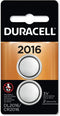 Duracell DL2016B2PK Lithium Coin Battery, 2016, 2/Pack...