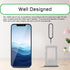 for iPhone 11 Silver SIM Card Tray Holder Replacement Single SIM Version for iPhone11 Card Slot with Waterproof Rubber Ring Repair Tool Fix Kit SI...