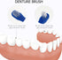 Beavorty 2pcs Two-Sided Denture Brush Denture Cleaning Brush Denture Toothbrushes Toothbrush for False Teeth Denture Cleaner False Teeth Cleaning ...