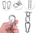 Hammock Hanging Hook Kit, Load Capacity 1400 lb, Stainless Steel Round Mount Pads, Spring Snap Hooks, Lag Screws Set for Hammock Yoga Swing Chair ...