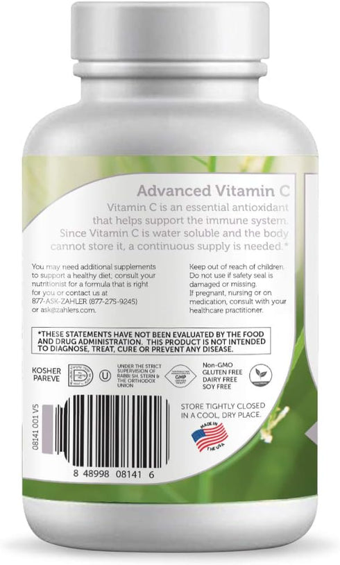 Zahler Pureway C 1000mg, Advanced Vitamin C Supplement, Certified Kosher, 90 Tablets… (90 Count (Pack of 1))...