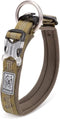 Chai's Choice Dog Collar Medium (Army Green) | Comfortable & Stylish Pet Collar with Adjustable Strap Neoprene Padded | No-Choke & Quick Release |...