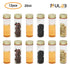 ULAB Scientific Sample Tubes 25ml with Screw Caps, Small Spice Containers 1oz, Makarthy, 3.3 Borosilicate Glass Tubes, Caps in Aluminum Material, ...