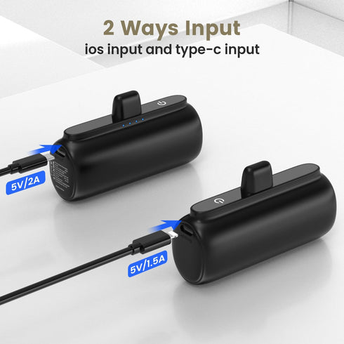 Portable Charger for iPhone, 5500mAh Plug in Ultra-Compact Power Bank Small Battery Pack Phone Charger Compatible with iPhone 14 13 12 11 Pro Max ...