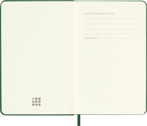 Moleskine Notebook, Pocket, Ruled, Myrtle Green, Hard Cover (3.5 x 5.5)...