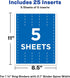 Avery-Dennison 89105 Binder Spine Inserts, 1-1/2-Inch Capacity, 25/PK, White...