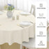 Romanstile Round Waterproof Tablecloth, Stain Resistant Washable Table Cloths Wrinkle Free Polyester Table Covers for Kitchen Dining Party Wedding...