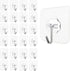 Wall Hooks 13lb(max) Transparent Heavy Duty Self Adhesive Hook Waterproof Sticky Wall Hook for use in Bathroom Wall Hanging Kitchen Shower Hangers...