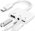 USB C to USB Adapter Headphones 3.5mm, 3 in 1 USB-C Fast Charging Adapter, Super Speed Data Transfer, Charging up to 60W...