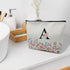 Letter Makeup Bag A-Z Personalized Makeup Bag with Initials Birthday Gifts for Women Teen Girls Best Friends Cosmetic Bag with Zippe for Wedding B...