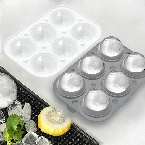 ROTTAY Ice Cube Trays (Set of 2), Sphere Ice Ball Maker with Lid & Large Square Ice Cube Maker for Whiskey, Cocktails and Homemade, Keep Drinks Ch...