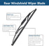 Rear Windshield Wiper Arm with Wiper Blade for Audi Q7 2007-2015 Rear Windshield Back Wiper Arm Blade Replacement OEM # 4L0-955-407-1P9, 4L0-955-4...
