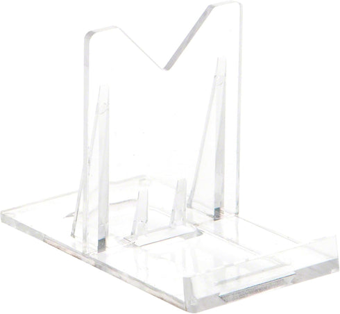Plymor Clear Acrylic Sliding-Back Adjustable Display Easel, 2" H x 1.5" W x 2.625" D (24 Pack)...