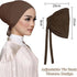Women Under Scarf Hat Hijab Cap Islamic Muslim Under Scarf Hijab Cap with Tie-Back Closure...