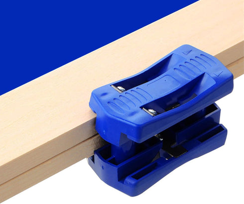Edge Banding Trimmer, Mini Blue Plastic Woodworking Edge Banding Veneer Manual Trimming Woodworking Tool Hand Edge Band Cutter for Wood, Plywood, ...