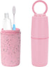 Toothbrush Holders Travel, Detachable 3 in 1 Travel Toothbrush Case, Plastic Bathroom Countertop Organizer Compartment, Vanity Organizer Tray, Cou...