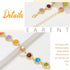 EARENT Colorful Crystal Choker Necklace Gold Rhinestone Chokers Sparkly Necklaces Chain Minimalist Prom Party Neck Jewelry for Women...
