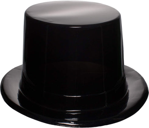 Windy City Novelties 12 Pack Black Plastic Top Hats...