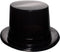 Windy City Novelties 12 Pack Black Plastic Top Hats...