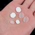 64Pcs Clip-on Earring Pads Silicone Clip Earring Pads Comfort Earring Cushions for Clips on Earrings, 2 Size, White, Clear...