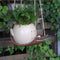 Swing Planter Pots Smiley Face Planter Hanging Resin Flower Head Planters for Indoor and Outdoor Plants,Succulent Pots for String of Pearls Plant-...