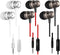 3 Packs Earphone with Remote & Microphone, in Ear Stereo Sound Noise Isolating Tangle Free for Smartphones, Laptops, Gaming, Fits 3.5mm Interface ...