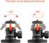 UURIG BH-04 Magnet Camera Mount for GoPro,Heavy-Duty Metal Car Powerful Magnetic Camera Mount with 360 Degree Rotation Ball Head for Car Body,Comp...