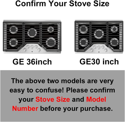 compatible with GE 30 inchGas Range Protectors - Non Stick Stove Protector for Gas Range - Washable Liner for Gas Range,JGP5030,PGP7030,PGP9030,CG...