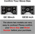 compatible with GE 30 inchGas Range Protectors - Non Stick Stove Protector for Gas Range - Washable Liner for Gas Range,JGP5030,PGP7030,PGP9030,CG...