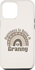 iPhone 14 Pro Max Happiness Is Being A Granny Boho Rainbow Personalized Name Case...