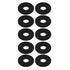 uxcell Nitrile Rubber Flat Washers 21mm OD 8mm ID 2mm Thickness for Faucet Pipe Water Hose, Pack of 10...
