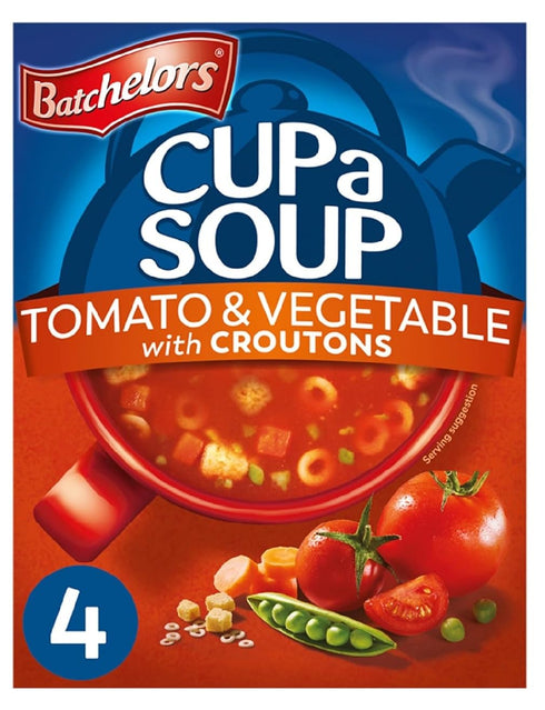 Batchelor's Tomato & Vegetable Cup a Soup with Croutons 4's 104g (3 Pack)...