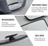 2 PCS Car Rear View Blind Spot Mirror, 3.7" x 1.4" Rectangular Curved Wideangle Auxiliary Rearview Mirror, High-definition Glass Adjustable Anti-g...