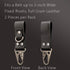 diodrio EDC Leather Strap Keychain Holder, Heavy Duty Belt Clip Key Ring Fob Holder. 2 per Pack....