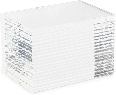 Bright Creations 20-Pack Clear Acrylic Place Cards for Seating, Wedding Guest Names, Table Settings, Dinner Parties, Food Labels, Party Decor, 3.5...