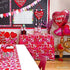 4 Pack Felt Heart Garland Banner NO DIY - Valentines Day Banner Decorations - Anniversary, Engagement, Wedding Party Decoration Ornaments...