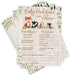 Baby Predictions & Advice for New Parents – Woodland Baby Shower Activity by Printed Party, Set of 50 Cards, Gender Neutral Forest Animals Theme...