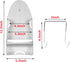 Ironing Board Hanger Wall Mount Electric Iron Holder Household Bathroom Shelf Holder Rack Electric Iron Holder - for Max 5.2 inch Width(White)...