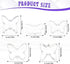 5Pcs Butterfly Cookie Cutter Sandwich Cutter Mini Stainless Steel Fairy Cookie Cutter Set Butterfly Biscuit Cutters Shapes Variety Pack for DIY Ba...